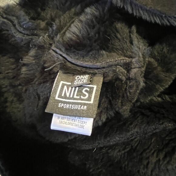 Vintage Nils Hat Womens Black  Faux Fur Polyester Acrylic - Picture 3 of 4